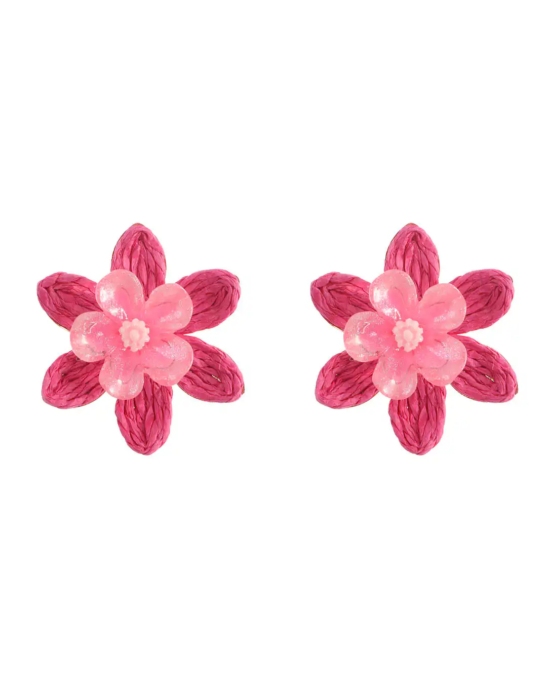 Ψάθινο σκουλαρίκι SASA-9969-13 – Φούξ Ψάθινο σκουλαρίκι SASA-9969-13 – Φούξ