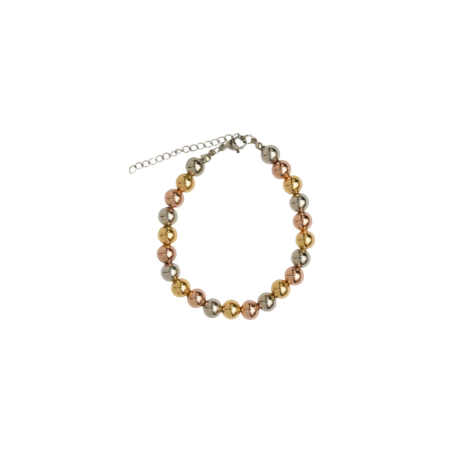 Γυναικείο βραχιόλι με μπίλιες mix metal Γυναικείο βραχιόλι με μπίλιες mix metal