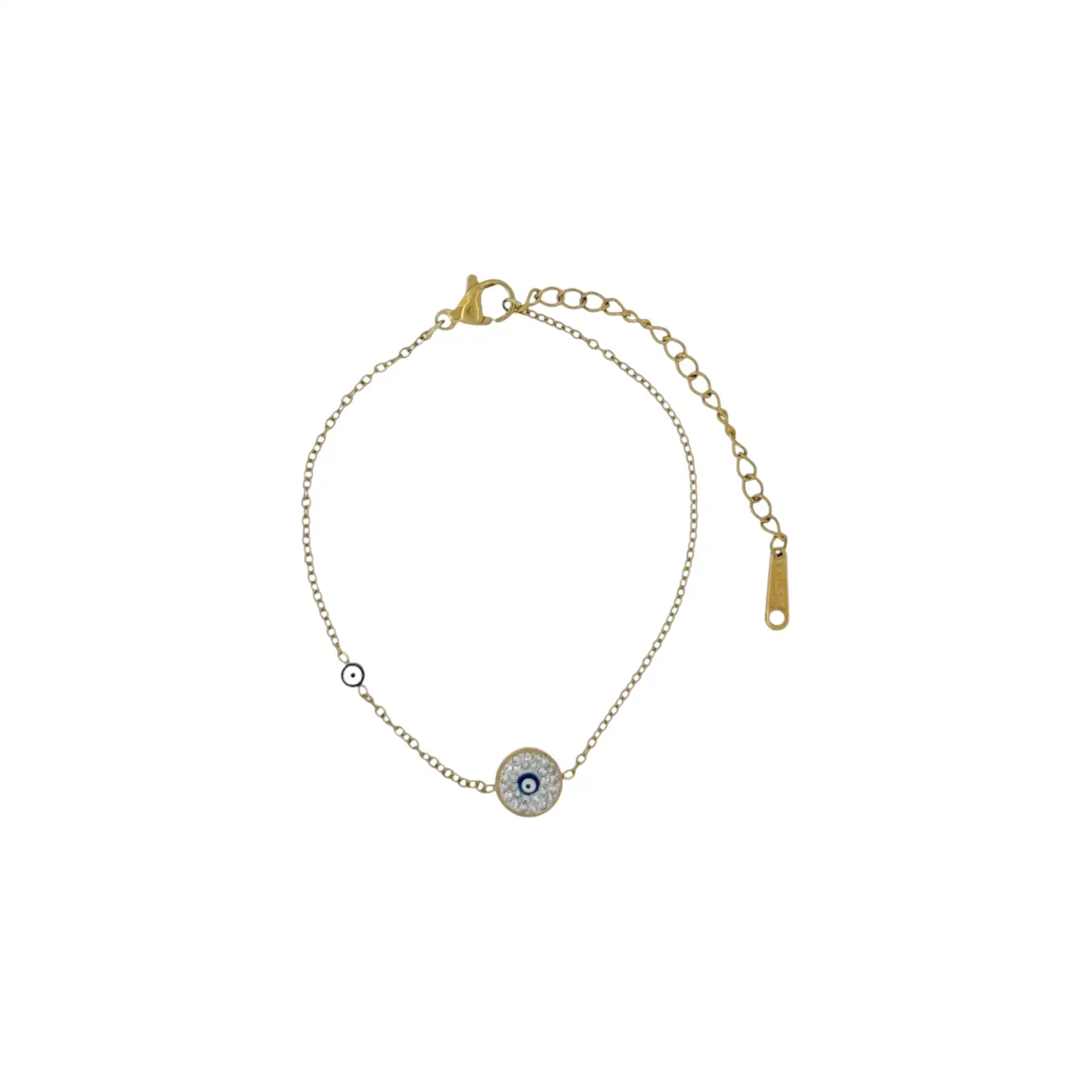 Γυναικείο βραχιόλι αλυσίδα με ματάκι Stainless steel Γυναικείο βραχιόλι αλυσίδα με ματάκι Stainless steel