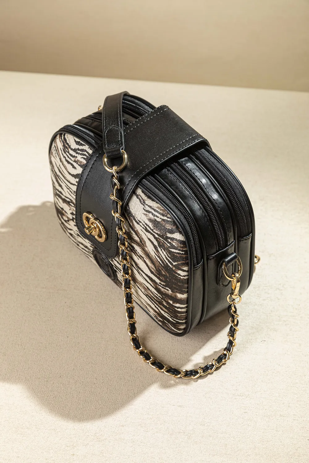 Τρίχωρη τσάντα χιαστί και ώμου