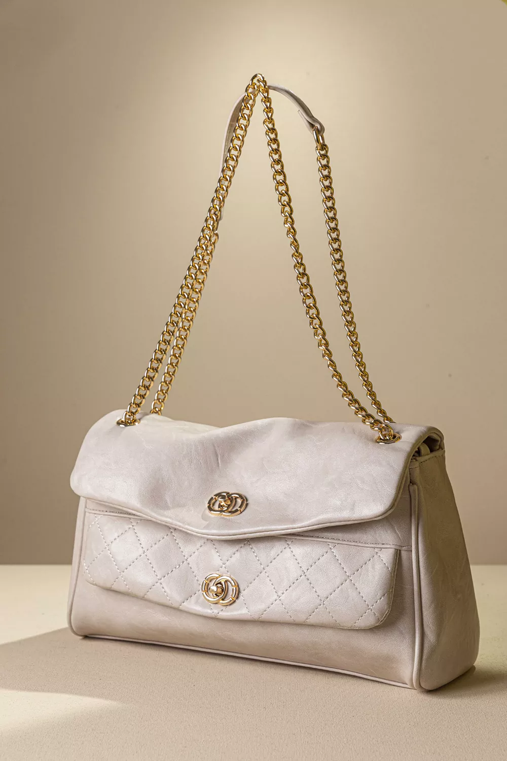 Γυναικεία τσάντα ώμου με αλυσίδα