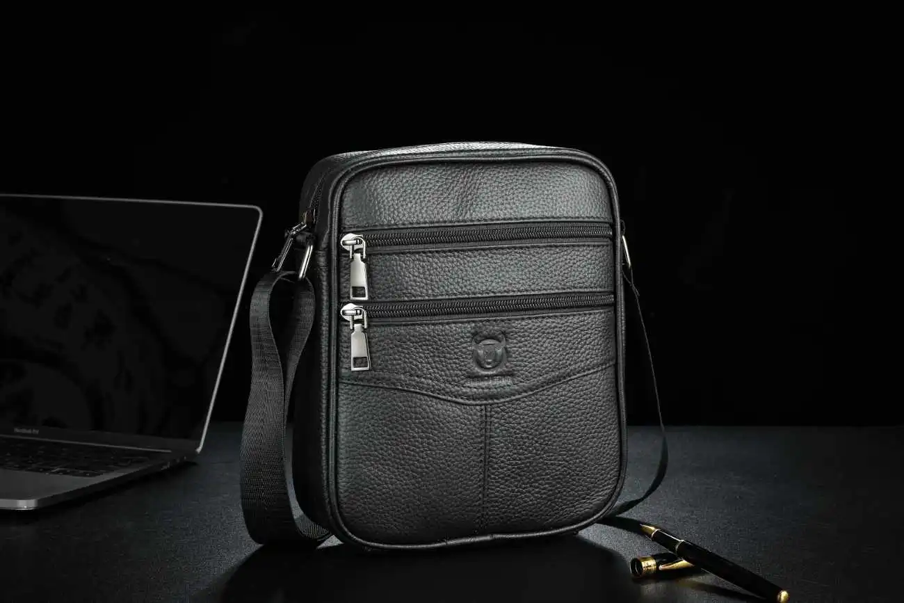 Τσαντάκι Ώμου Ανδρικό Bull Captain DJB 030 μαύρο