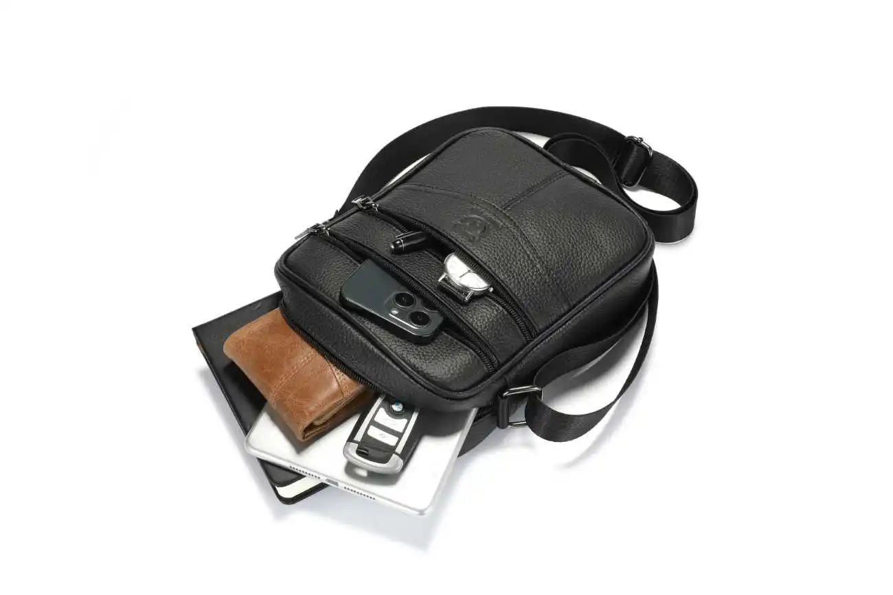 Τσαντάκι Ώμου Ανδρικό Bull Captain DJB 030 μαύρο