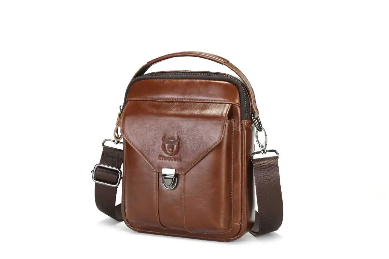 Τσαντάκι Ώμου Ανδρικό Bull Captain DJB 069 σκούρο καφέ Τσαντάκι Ώμου Ανδρικό Bull Captain DJB 069 σκούρο καφέ