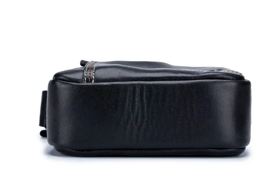 Δερμάτινο τσαντάκι ώμου Bull Captain DJB 228 μαύρο