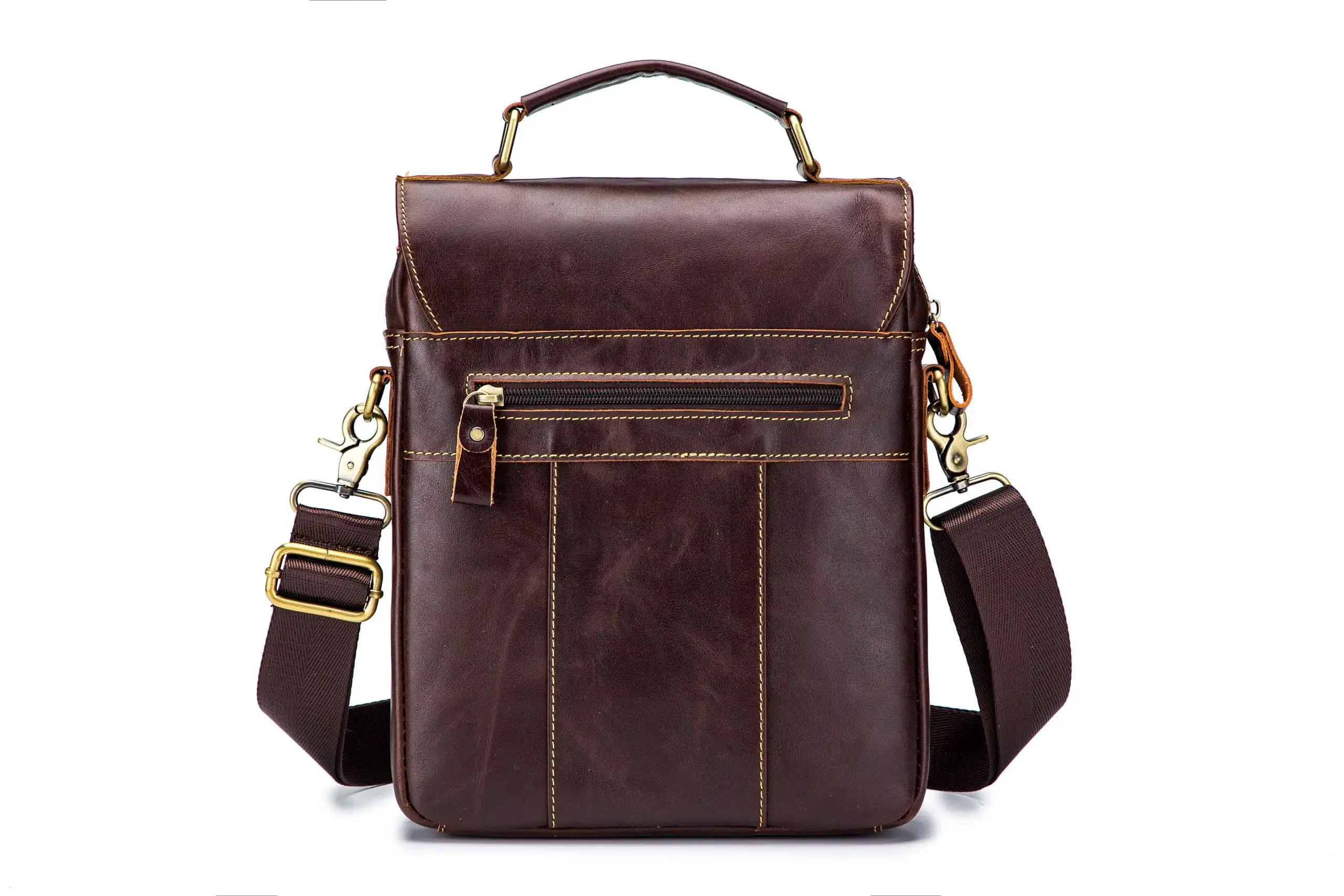 Δερμάτινη τσάντα ώμου Bull Captain DJB 302 καφέ