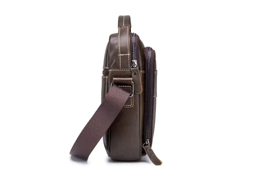 Δερμάτινο τσαντάκι ώμου Bull Captain DJB 888 καφέ