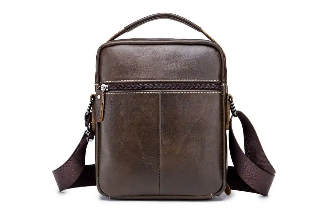 Δερμάτινο τσαντάκι ώμου Bull Captain DJB 888 καφέ