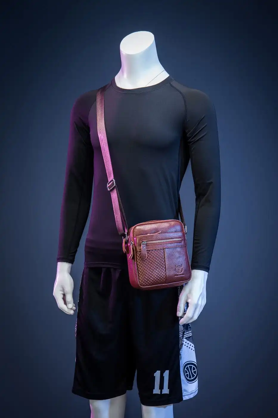 Δερμάτινο τσαντάκι ώμου Bull Captain DJB 010 καφέ