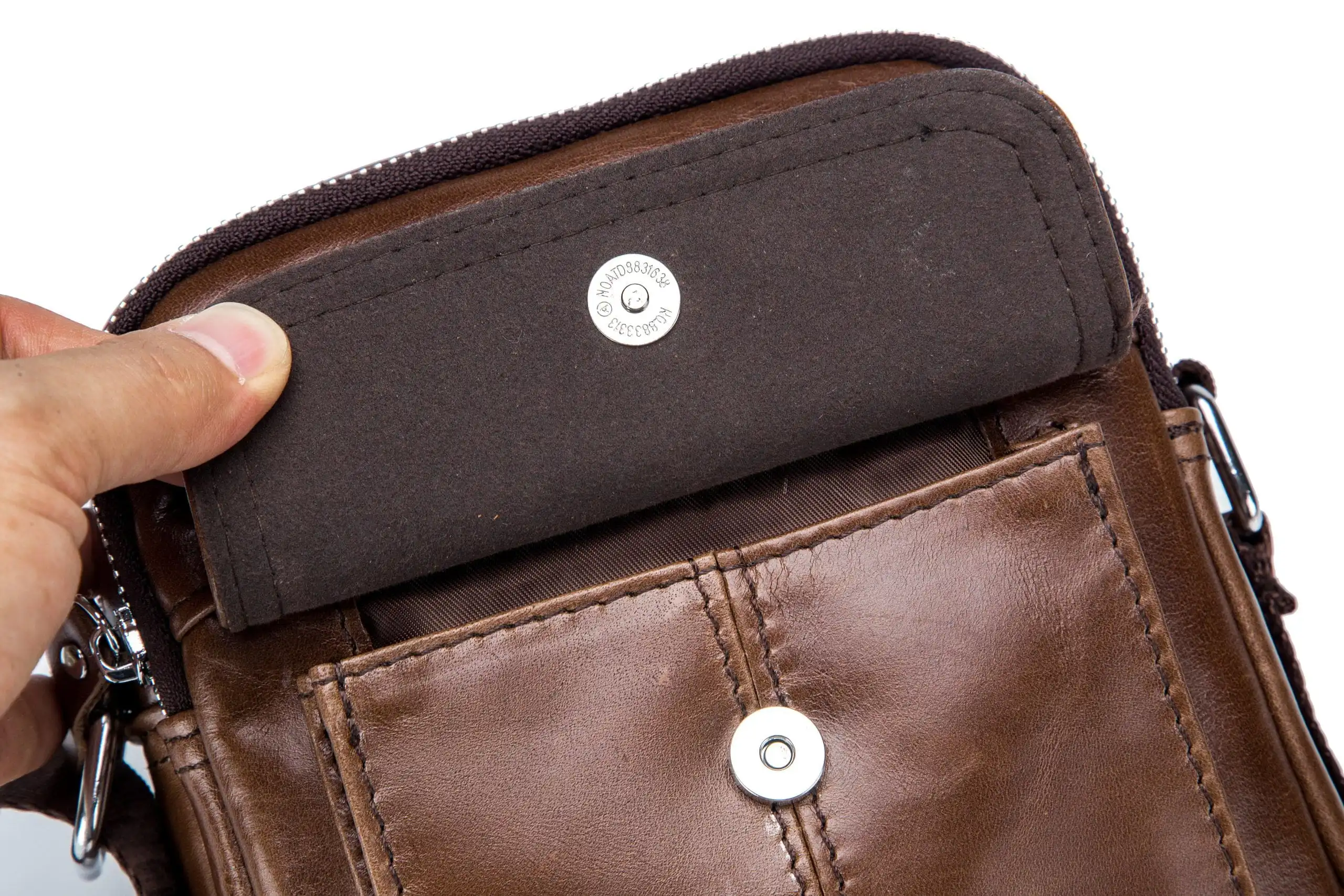 Δερμάτινο τσαντάκι ώμου Bull Captain DJB 016 καφέ