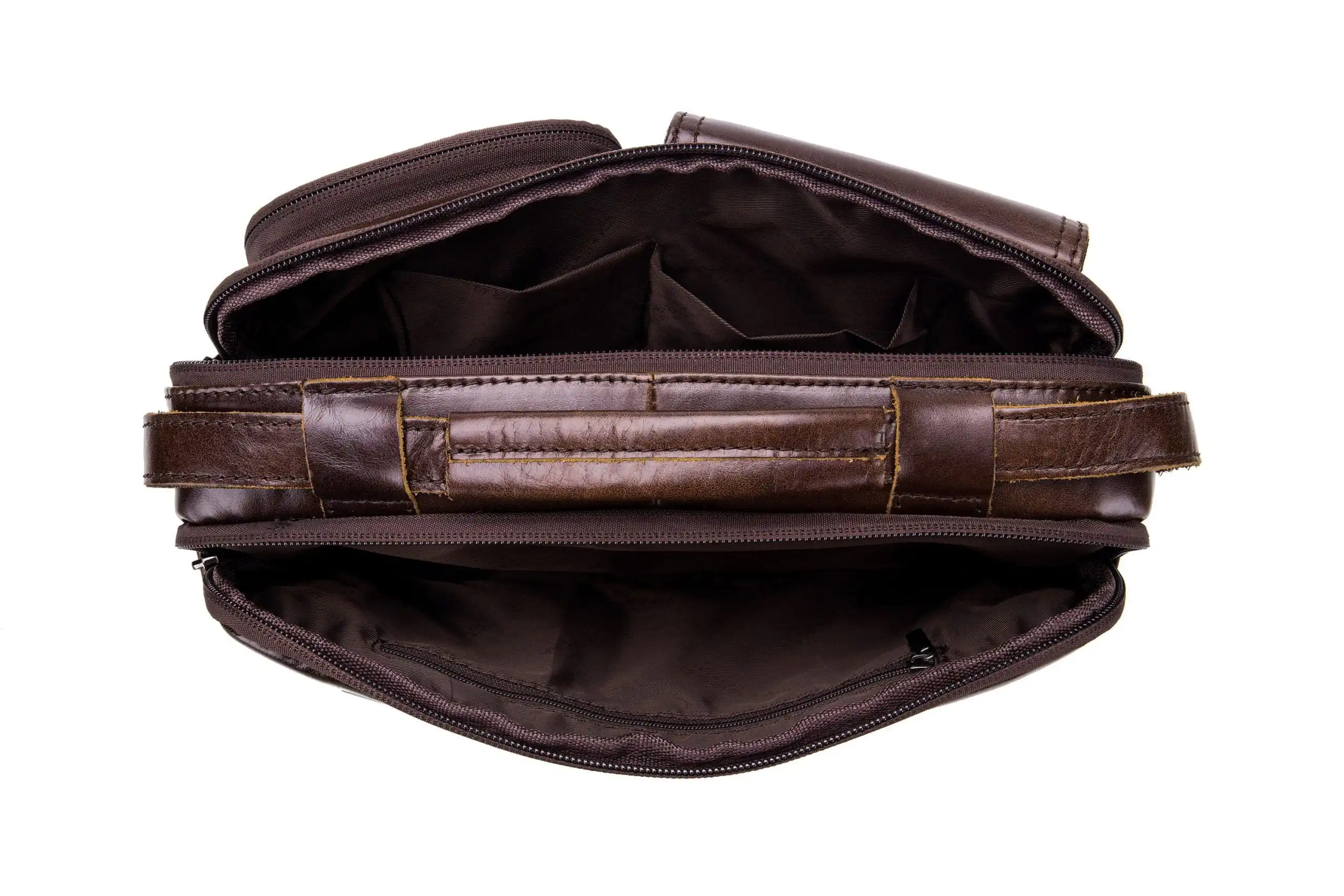 Δερμάτινος χαρτοφύλακας Bull captain DJB 036 καφέ