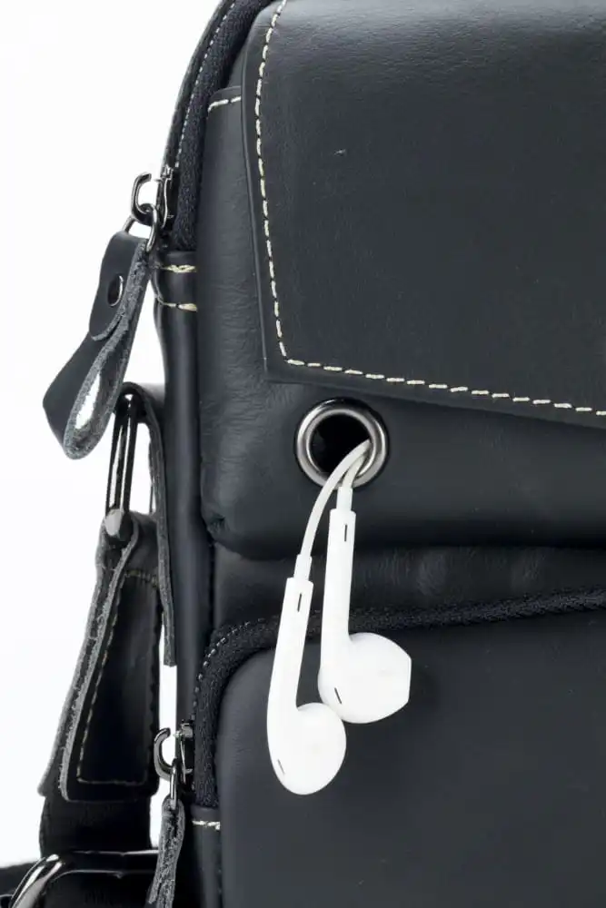 Δερμάτινο τσαντάκι ώμου Bull Captain DJB 040 μαύρο