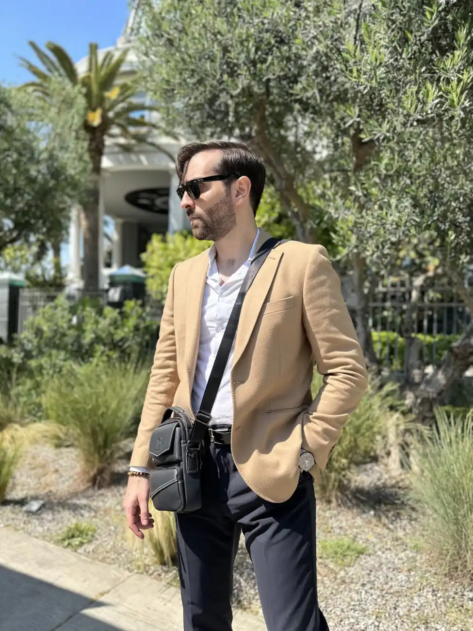 Δερμάτινο τσαντάκι ώμου Bull Captain DJB 040 μαύρο