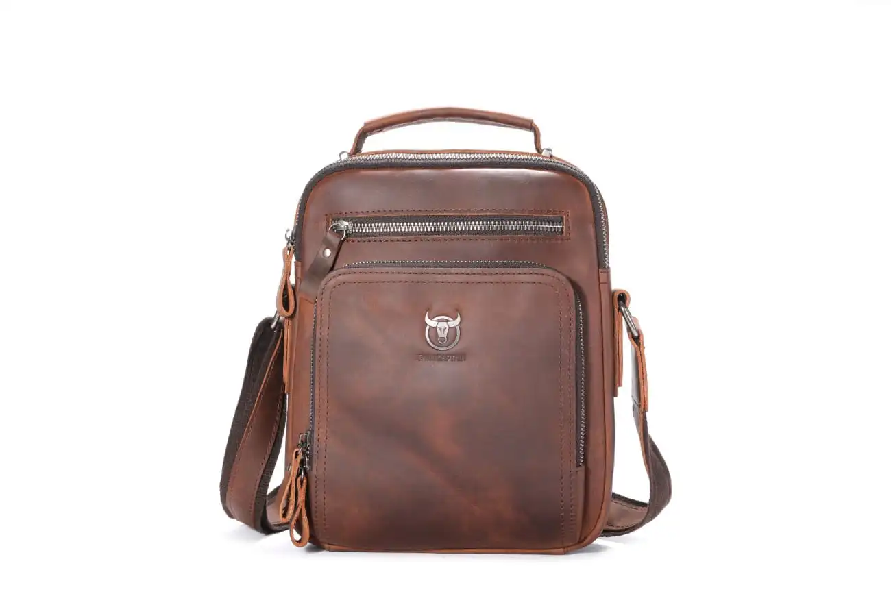 Δερμάτινο τσαντάκι ώμου Bull Captain DJB 0500-L καφέ