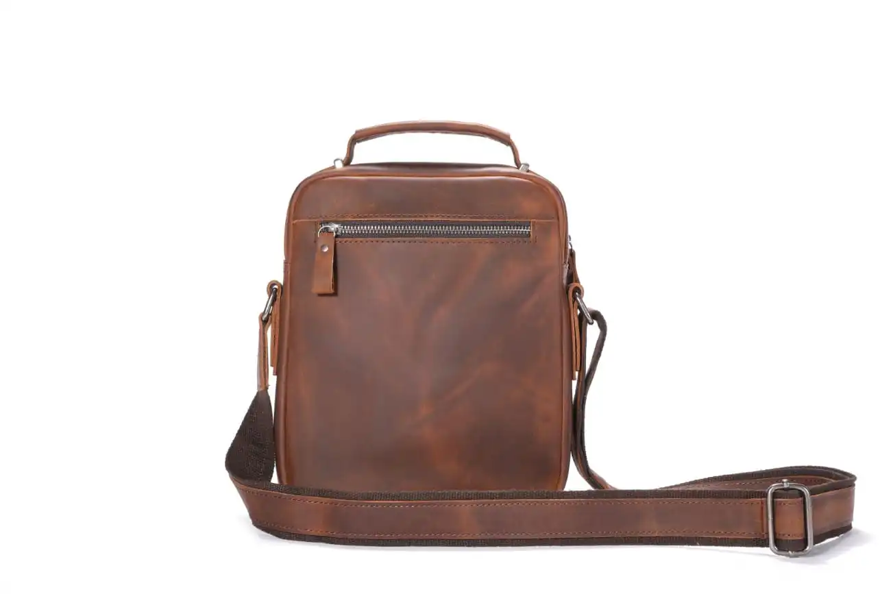 Δερμάτινο τσαντάκι ώμου Bull Captain DJB 0500-L καφέ