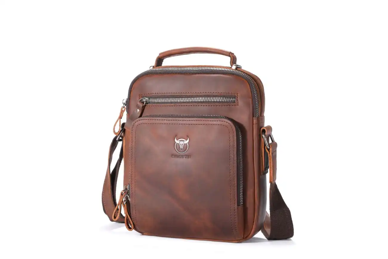 Δερμάτινο τσαντάκι ώμου Bull Captain DJB 0500-L καφέ Δερμάτινο τσαντάκι ώμου Bull Captain DJB 0500-L καφέ