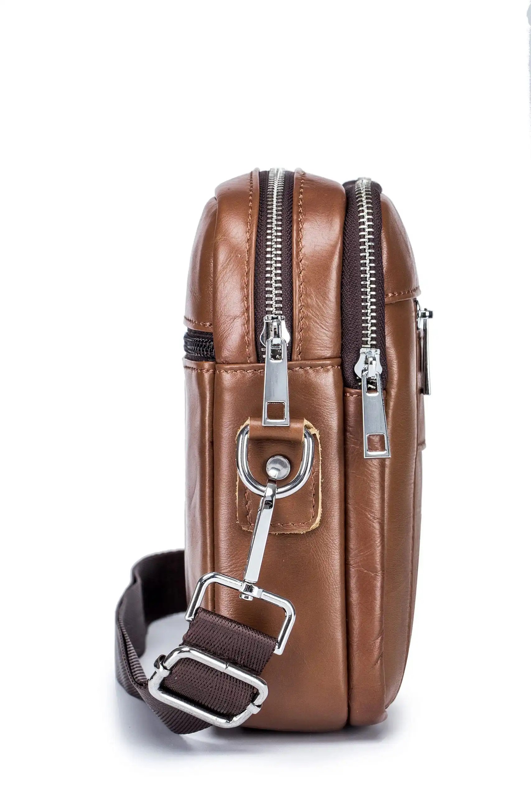 Δερμάτινο τσαντάκι ώμου Bull Captain DJB 09 καφέ