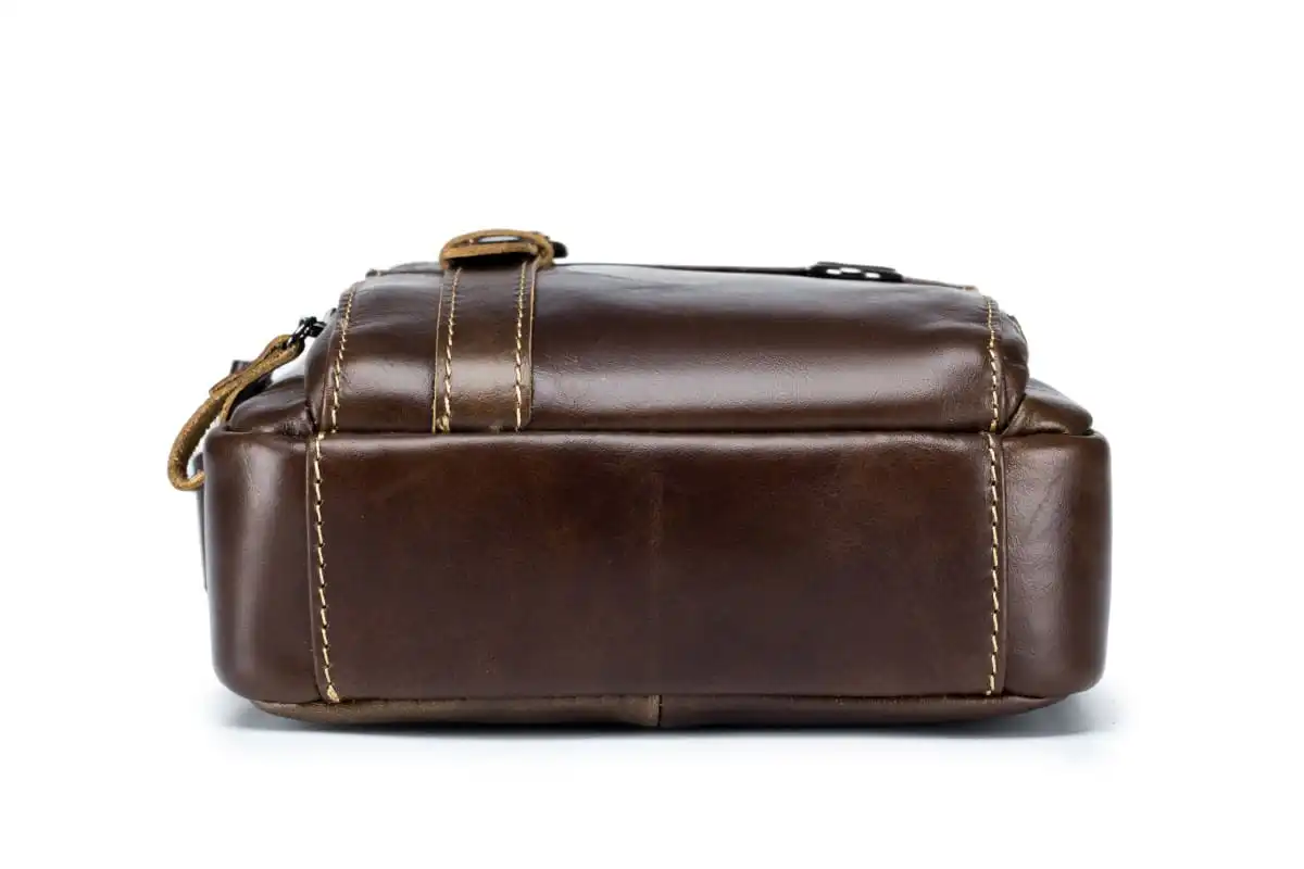 Δερμάτινο τσαντάκι ώμου Bull Captain DJB 300 καφέ