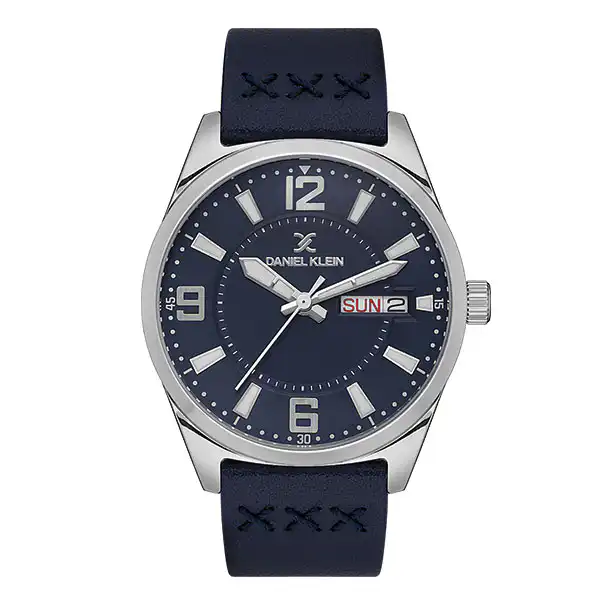 Ανδρικό ρολόι με δερμάτινο λουρί DANIEL KLEIN DK.1.13668-3 Ανδρικό ρολόι με δερμάτινο λουρί DANIEL KLEIN DK.1.13668-3