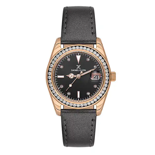 Γυναικείο Ρολόι με δερμάτινο λουρί  DANIEL KLEIN DK.1.13714-4