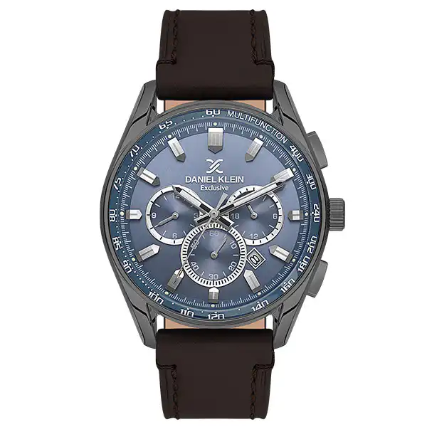 Ανδρικό ρολόι με δερμάτινο λουρί DK.1.13902-4