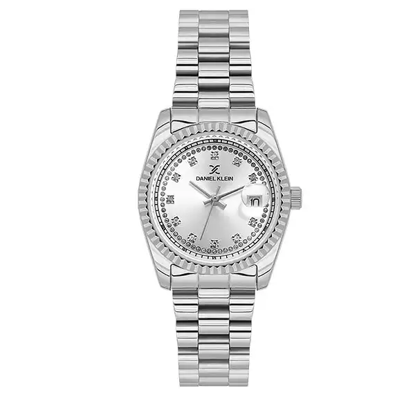 Ρολόι Daniel Klein Premium Γυναικείο IPS με καντράν Sunray και πέτρα από ανοξείδωτο ατσάλι DK.1.13924-1