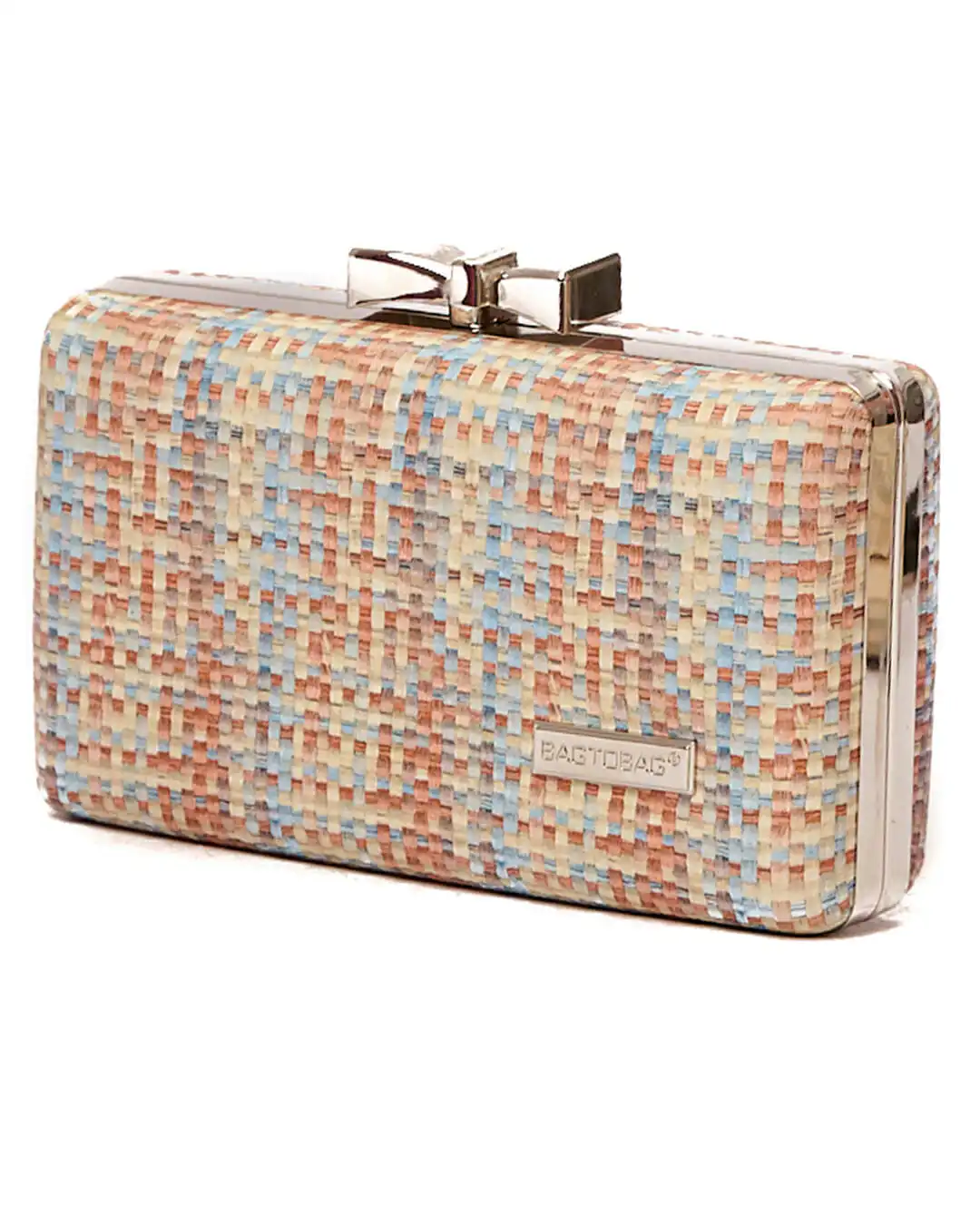 Ψάθινο τσαντάκι clutch -21892 – Καφέ