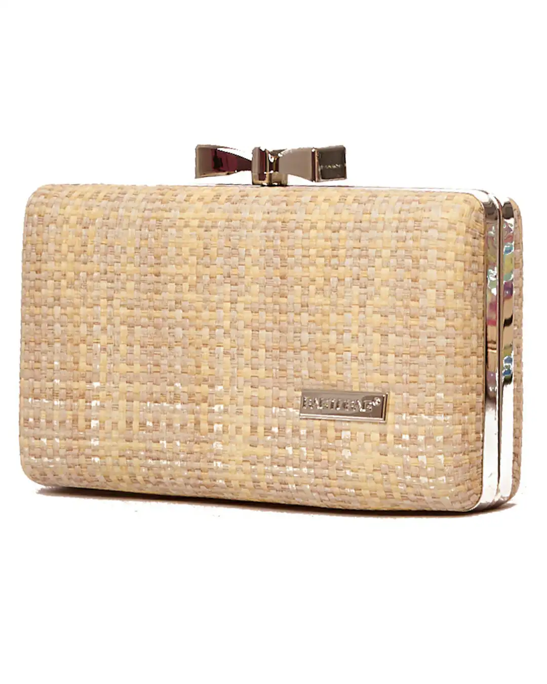 Ψάθινο τσαντάκι clutch -21892 – Ανοιχτό Μπέζ