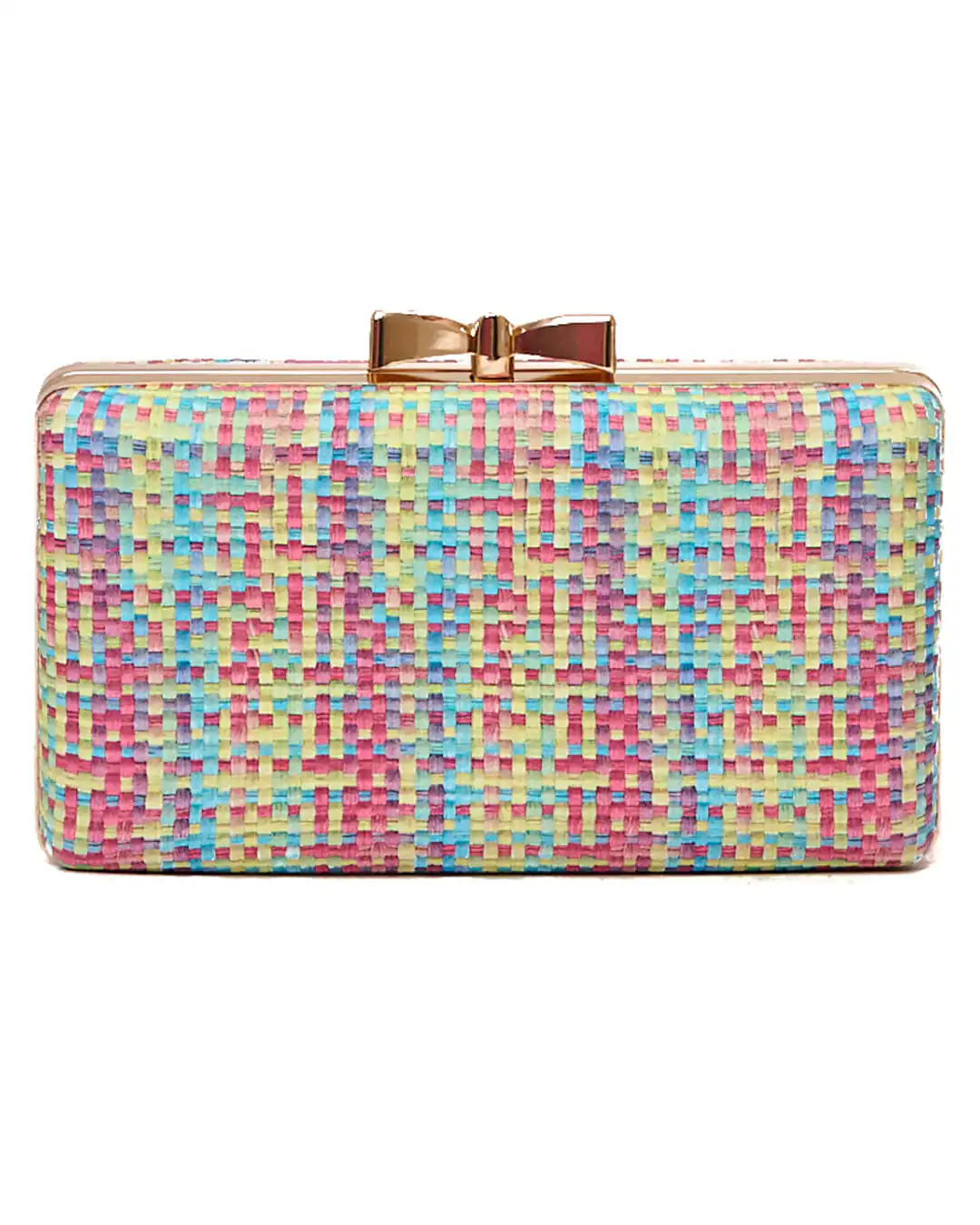 Ψάθινο τσαντάκι clutch -21892 - Φούξ