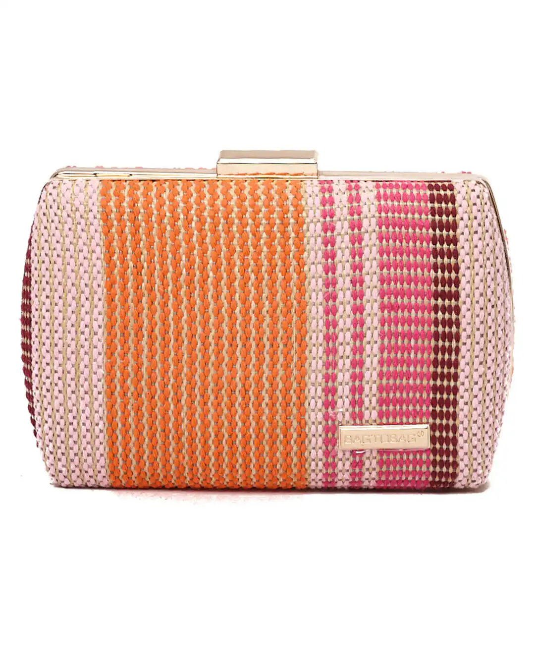 Ψάθινο τσαντάκι clutch -21897 – Πορτοκαλί