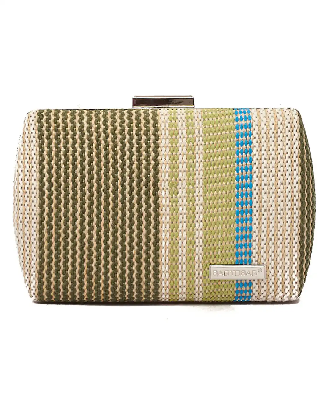 Ψάθινο τσαντάκι clutch -21897 – Πράσινο