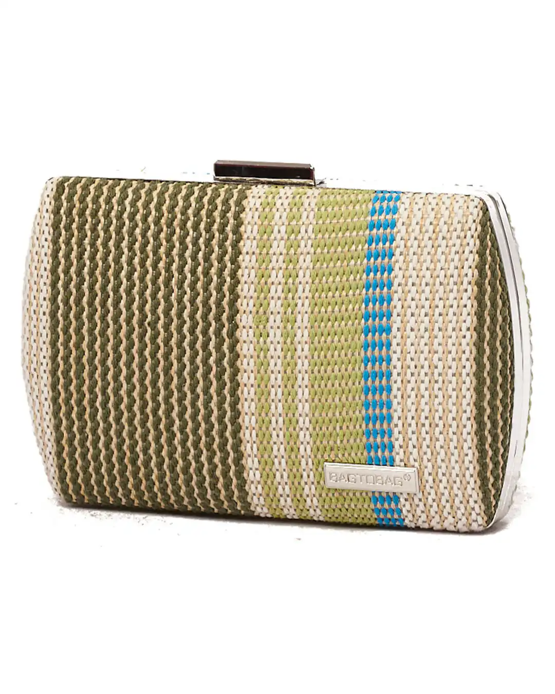 Ψάθινο τσαντάκι clutch -21897 – Πράσινο