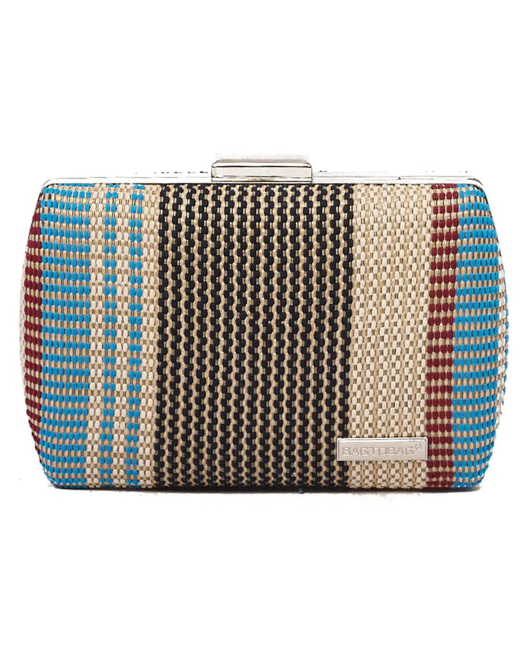 Ψάθινο τσαντάκι clutch -21897 – Μπλέ