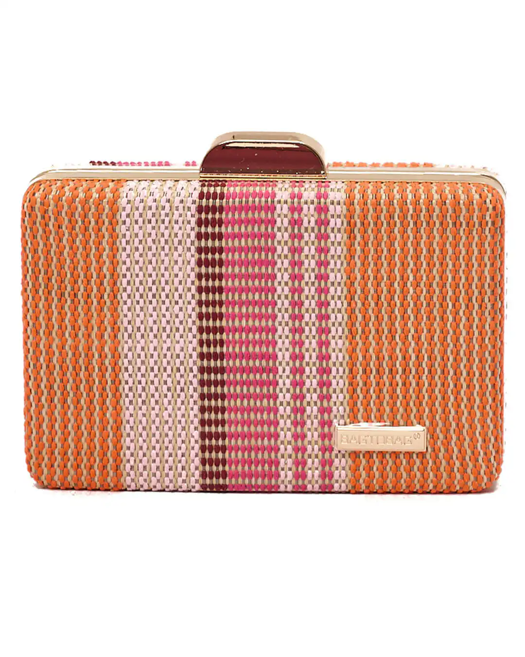 Ψάθινο τσαντάκι clutch -21896 – Πορτοκαλί