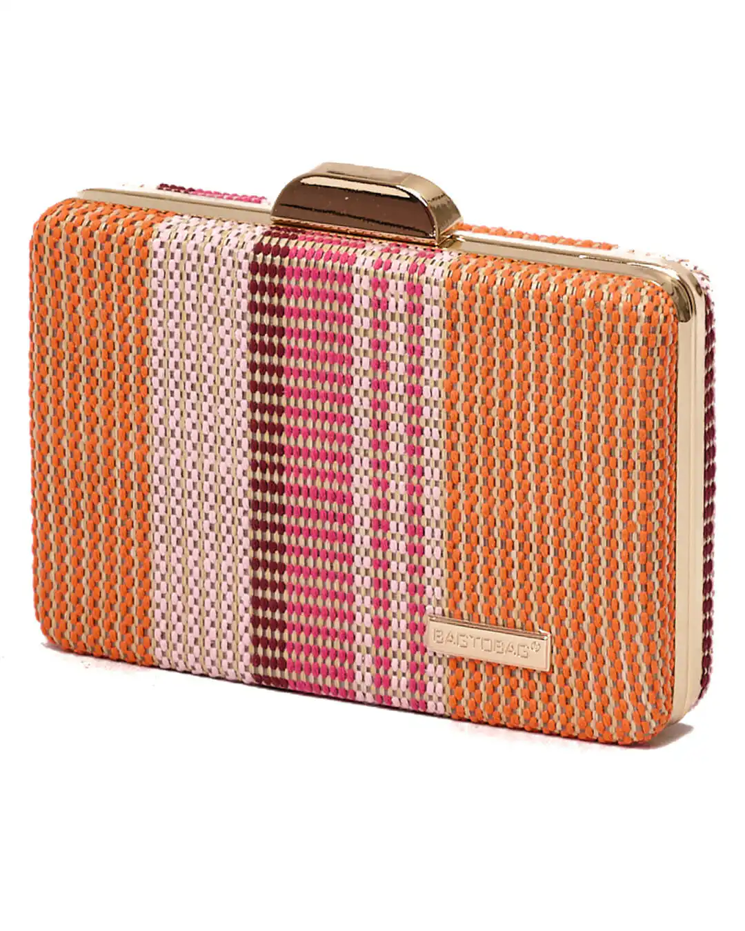 Ψάθινο τσαντάκι clutch -21896 – Πορτοκαλί