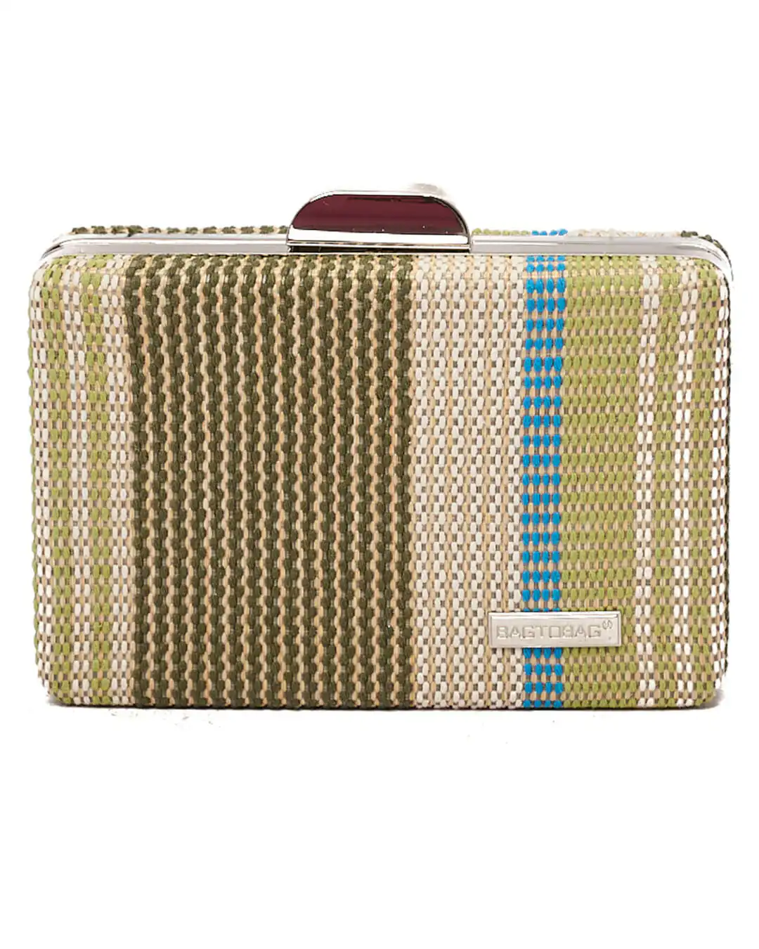 Ψάθινο τσαντάκι clutch -21896 – Πράσινο