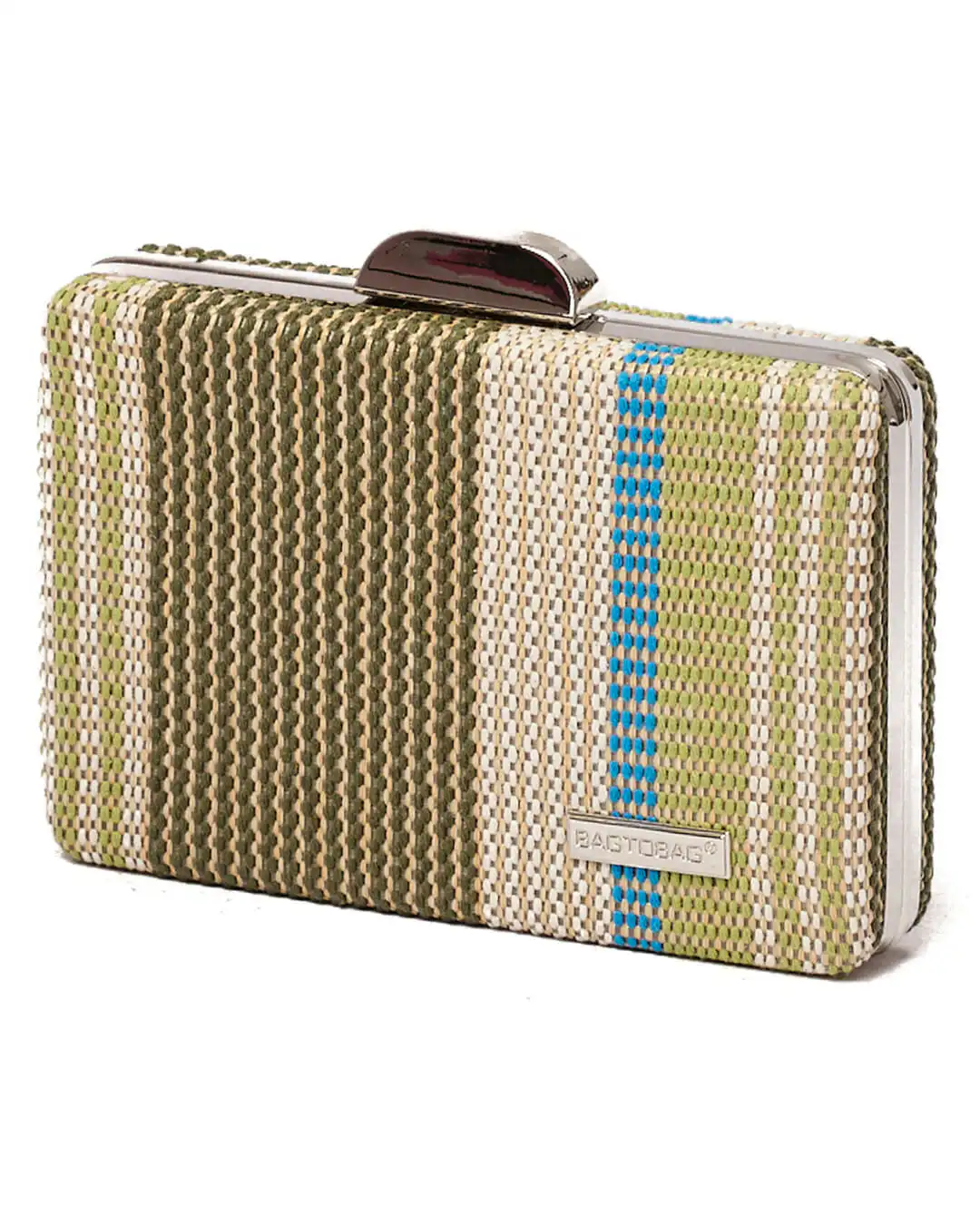 Ψάθινο τσαντάκι clutch -21896 – Πράσινο