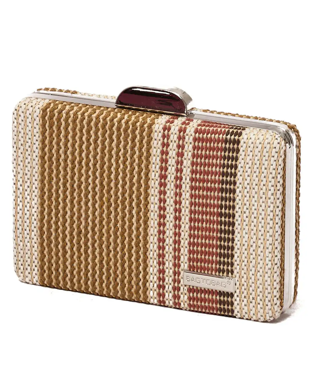 Ψάθινο τσαντάκι clutch -21896 – Καφέ