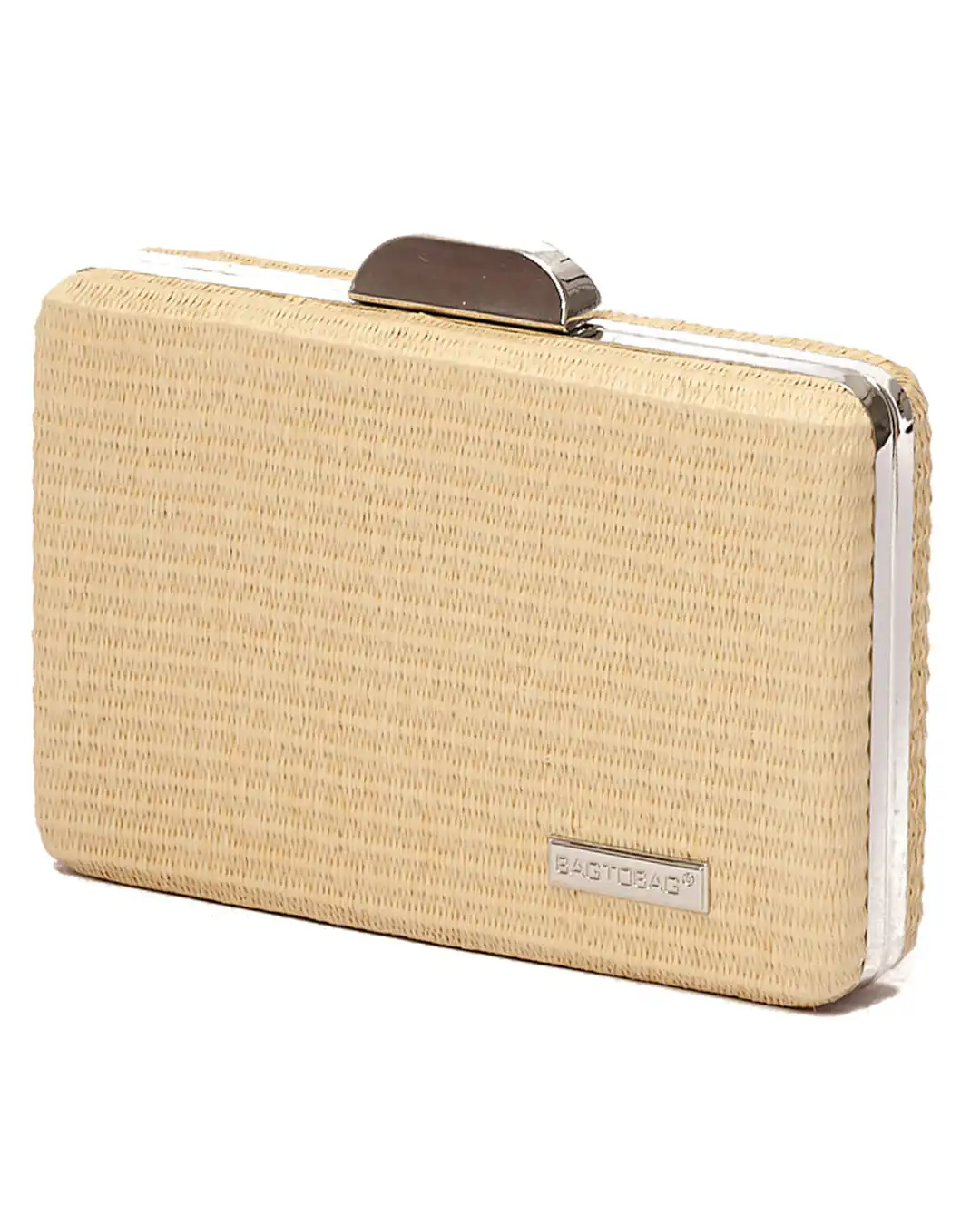 Ψάθινο τσαντάκι clutch -21896 – Ανοιχτό Μπέζ