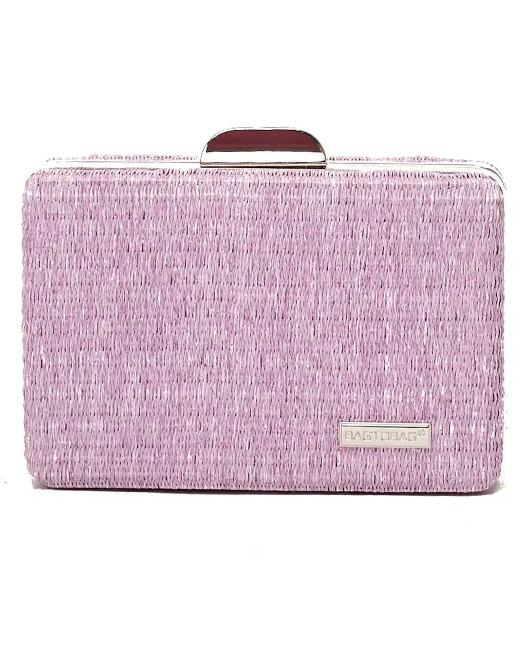 Ψάθινο τσαντάκι clutch -21896 – Μώβ