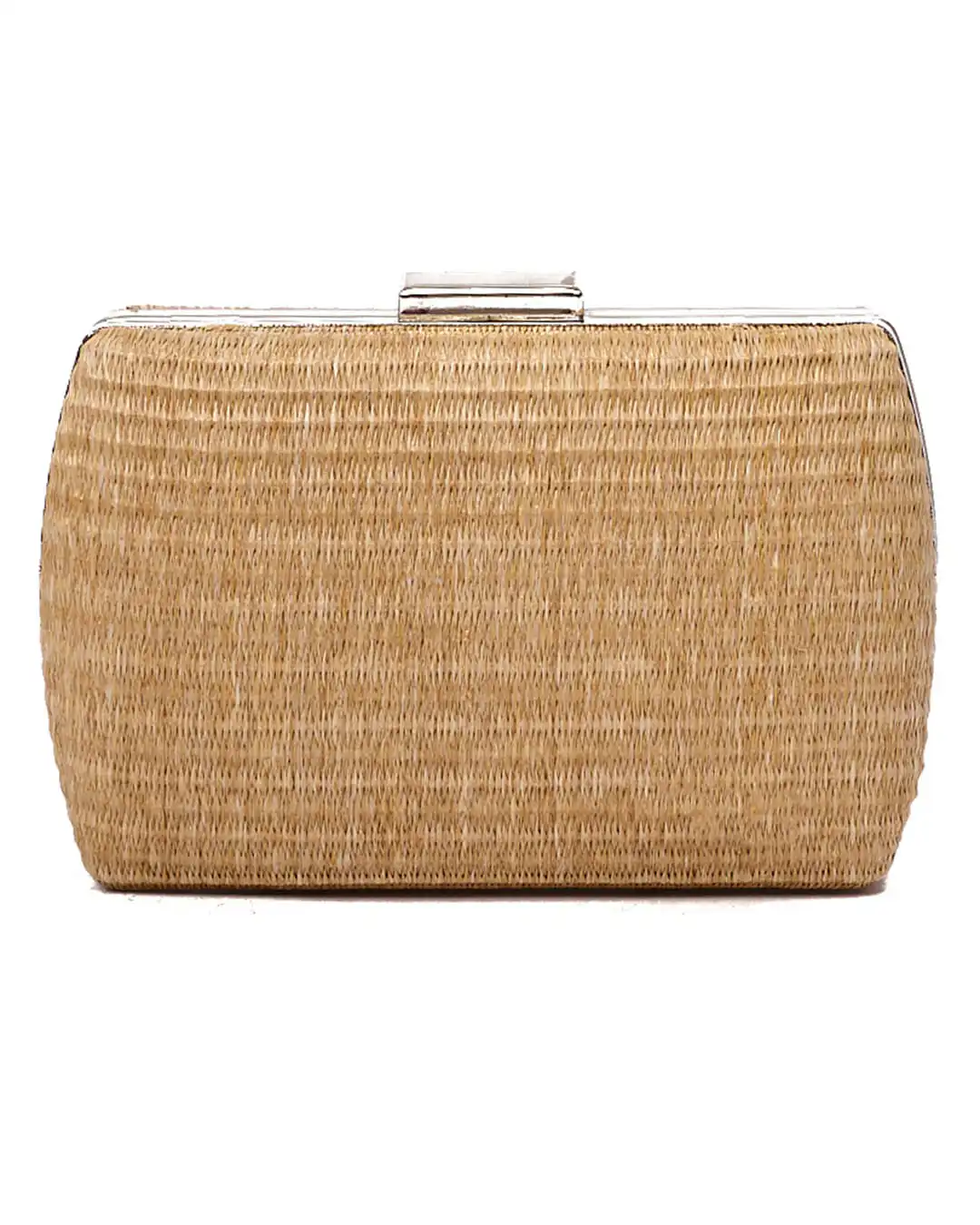 Ψάθινο τσαντάκι clutch -21897 - Χακί