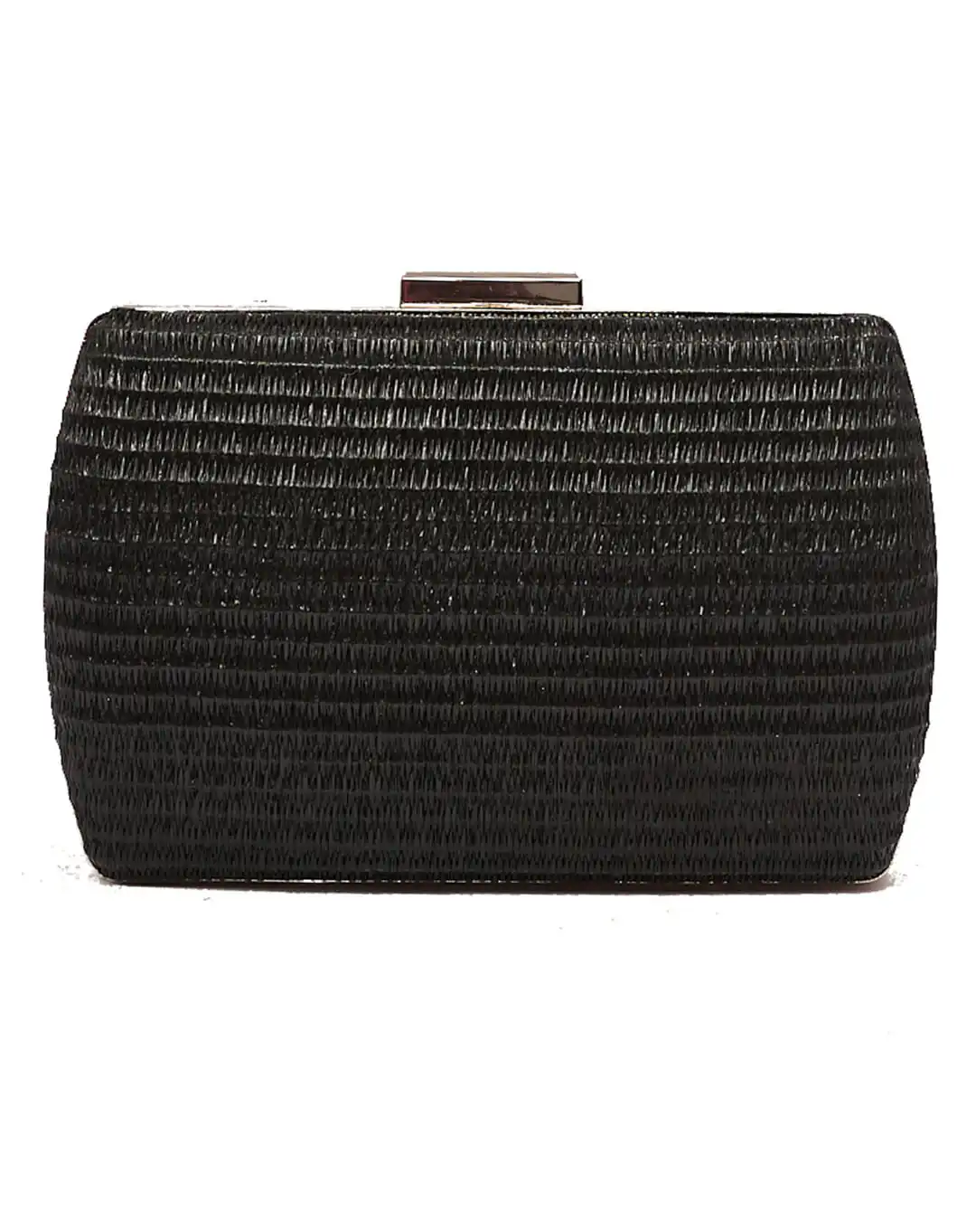 Ψάθινο τσαντάκι clutch -21897 - Μαύρο