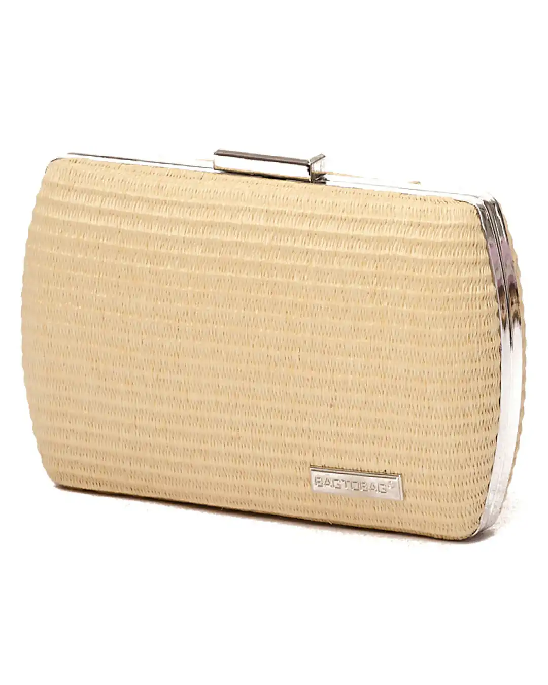 Ψάθινο τσαντάκι clutch -21897 – Ανοιχτό Μπέζ