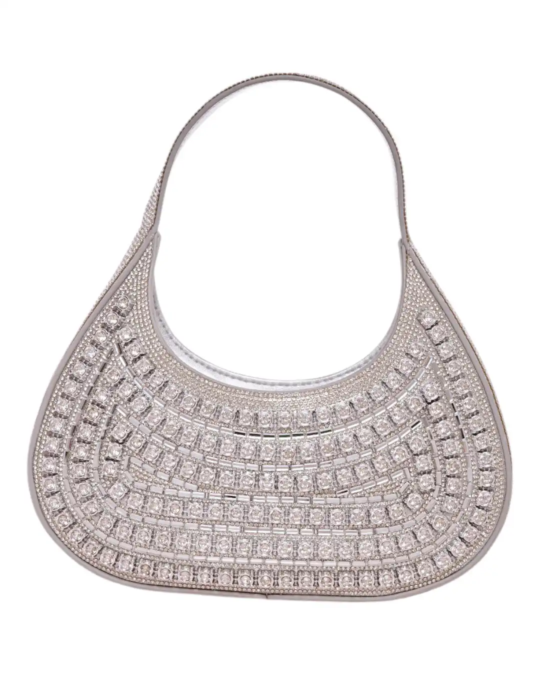 Τσάντα φάκελος clutch MD2406 – Ασημί