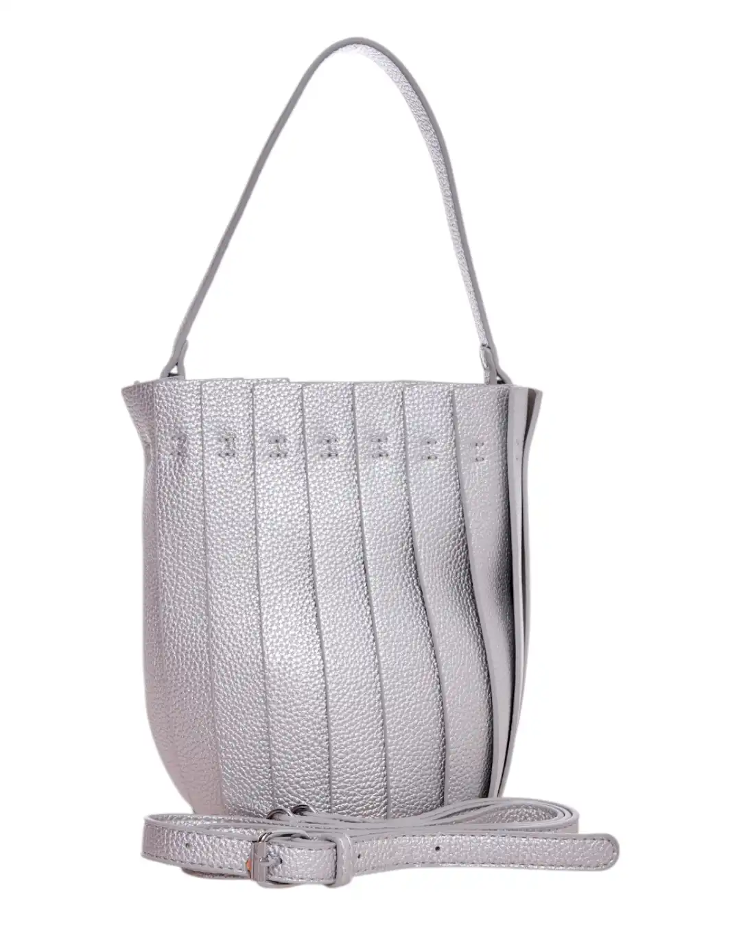 Τσάντα χειρός KX2425 - Ασημί