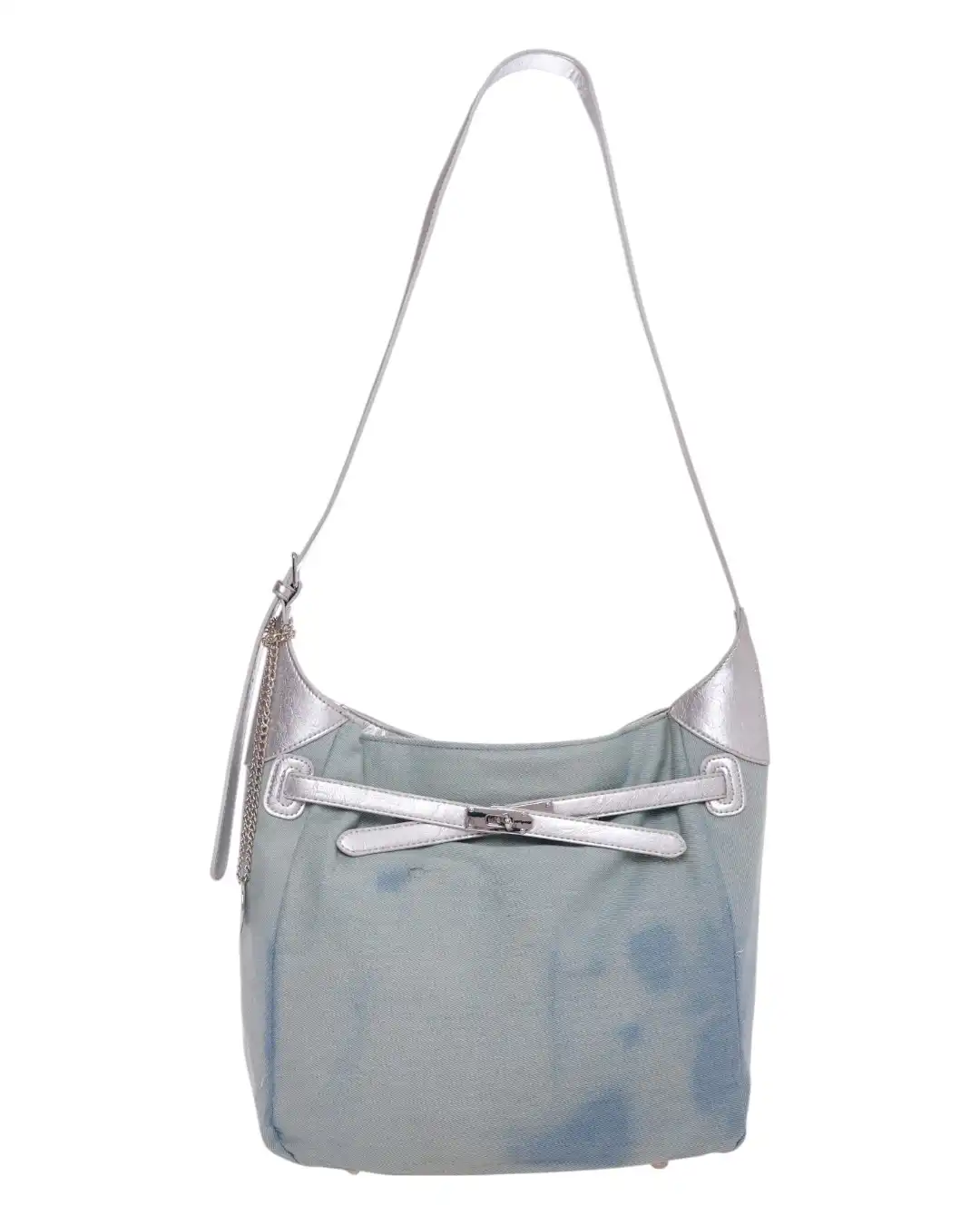 Τσάντα ώμου KX2420 – Ασημί