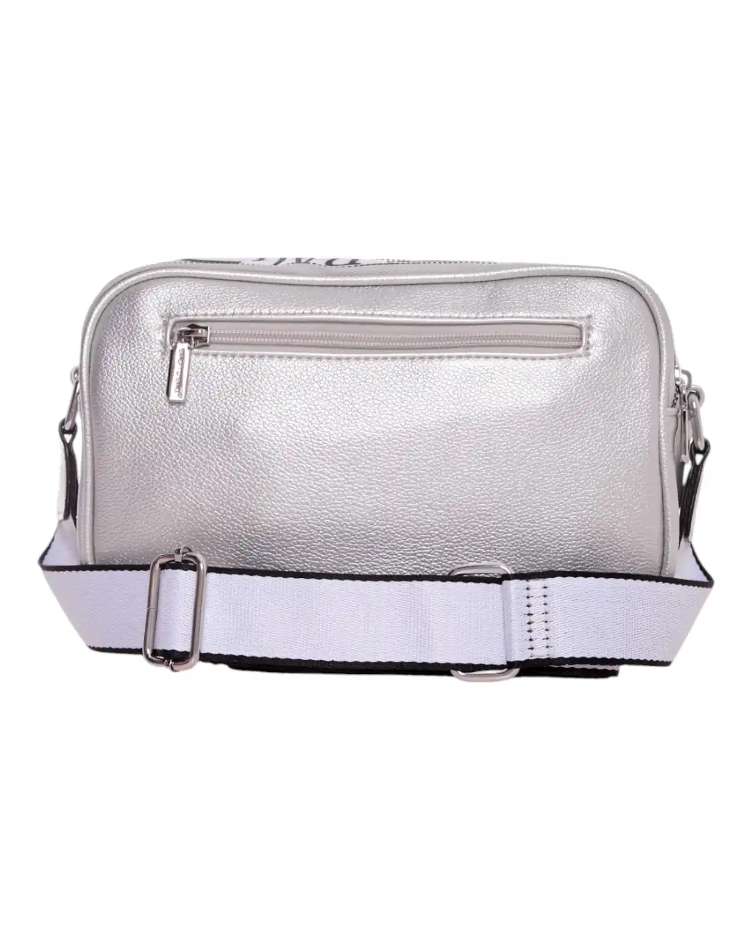 Τσάντα χιαστί  KX8062 - Ασημί