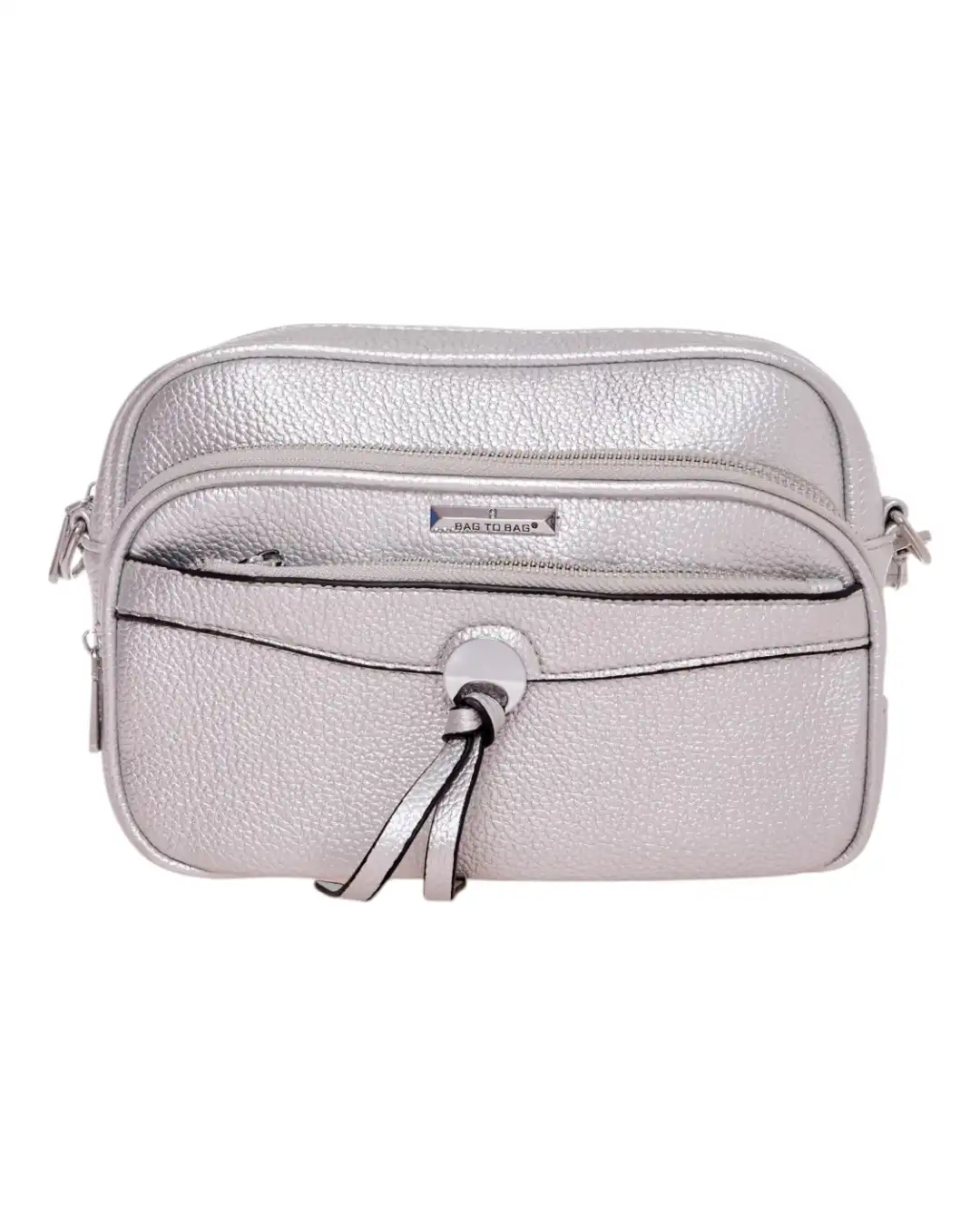 Τσάντα χιαστί ZL-2912 – Ασημί