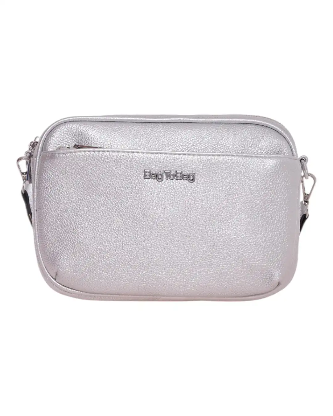 Τσάντα χιαστί WH8185 – Ασημί