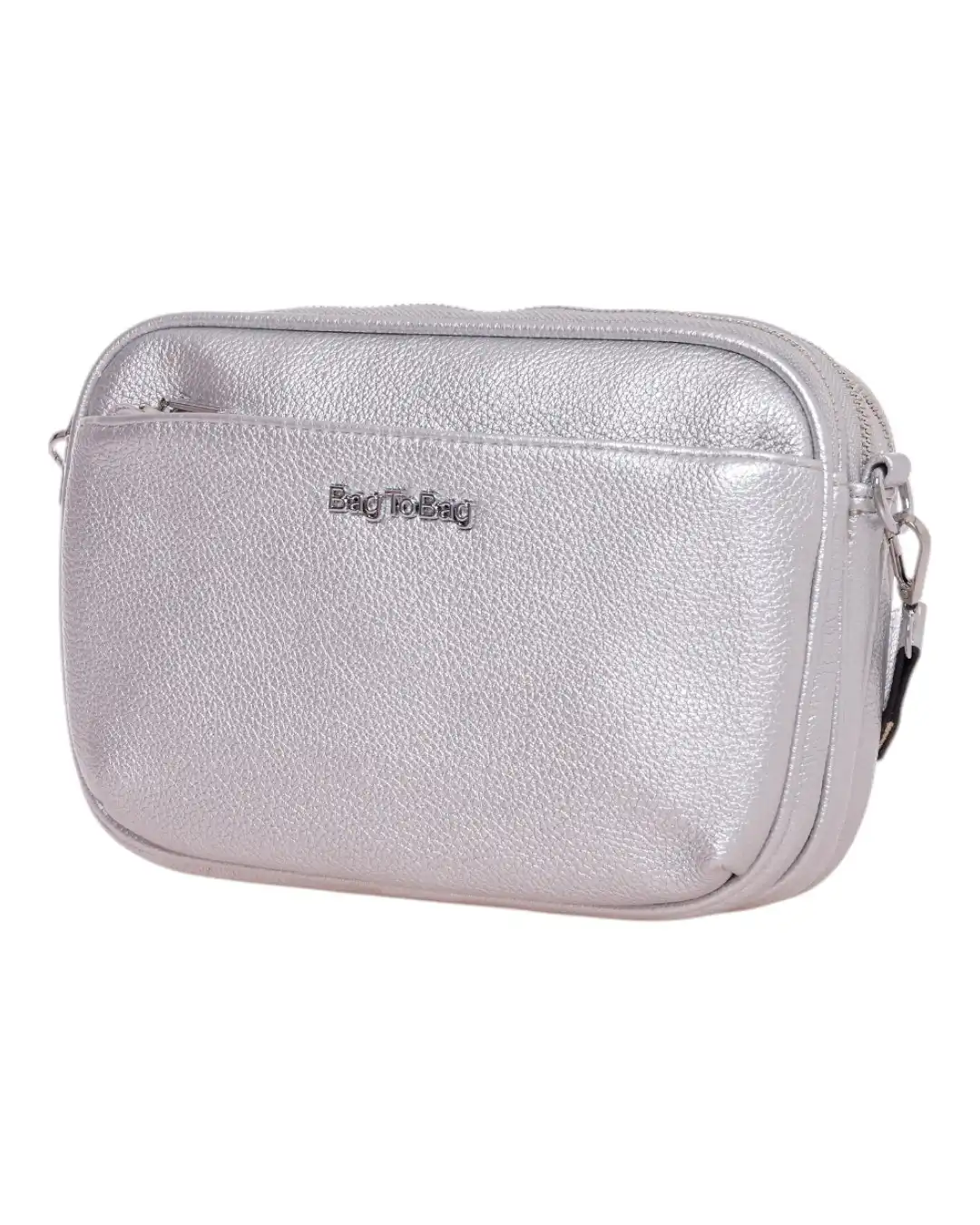 Τσάντα χιαστί WH8185 – Ασημί